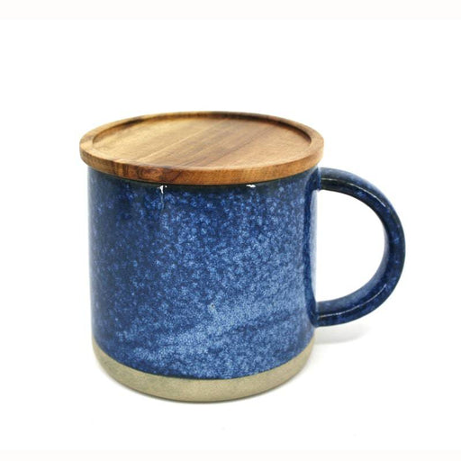 BIA Reactive Glaze Mug with Acacia Lid - Bear Country Kitchen