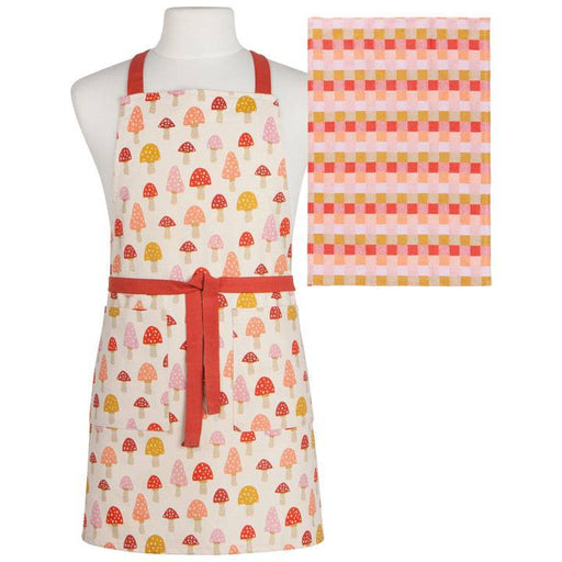 Danica Jubilee Packaged Apron & Dishtowel Toadstool - Bear Country Kitchen