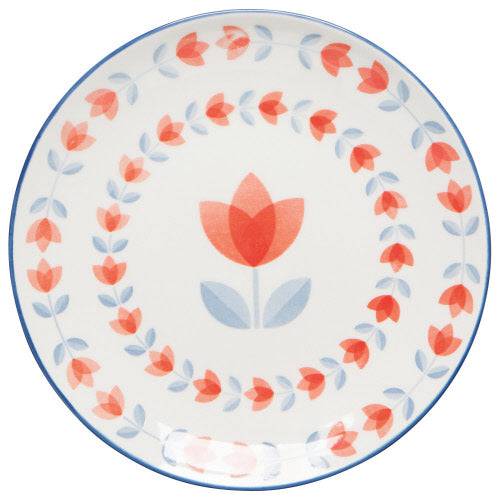 Danica Appetizer Plate Red Tulip - Bear Country Kitchen