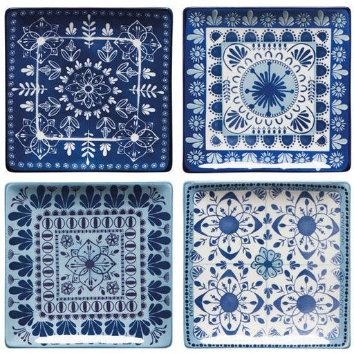 Danica Heirloom Set Of 4 Square Plates Porto - Bear Country Kitchen