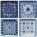 Danica Heirloom Set Of 4 Square Plates Porto - Bear Country Kitchen