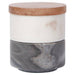 Danica Heirloom Salt Cellar Marble White & Slate - Bear Country Kitchen