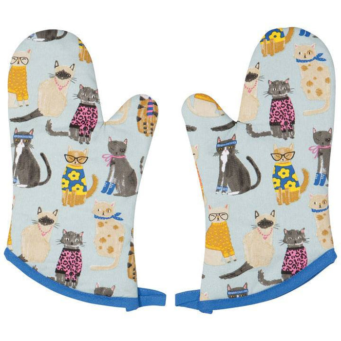 Danica Jubilee Packaged Oven Mitts Feline Fine Set/ 2 - Bear Country Kitchen