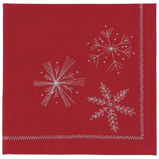 Danica Now Designs Set of 4 Napkins Snowflakes - Bear Country Kitchen