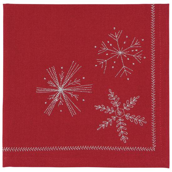 Danica Now Designs Set of 4 Napkins Snowflakes - Bear Country Kitchen