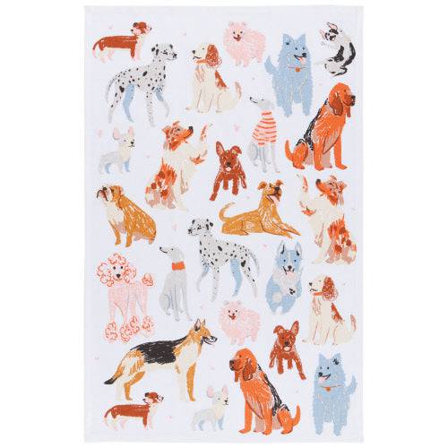 Printed Dishtowel - Puppos - Bear Country Kitchen