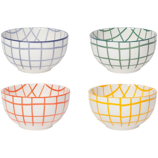 Danica Now Designs - Set of 4 Everyday Bowl Set - Wobbly Check - Bear Country Kitchen
