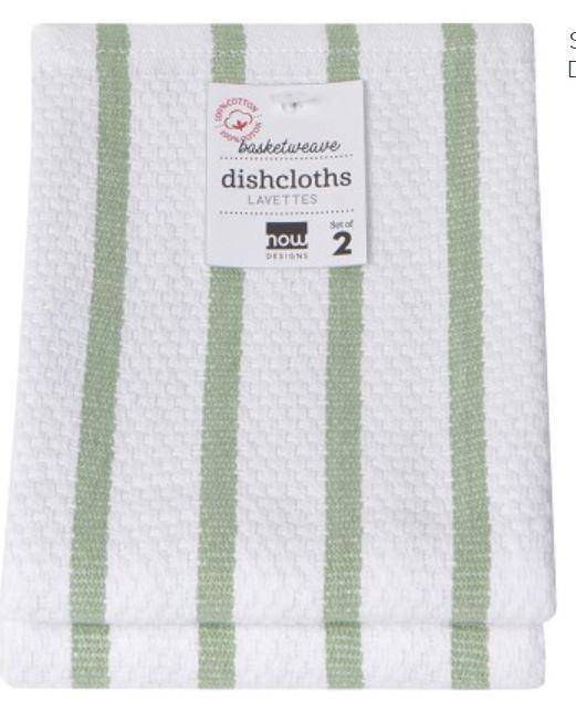 Now Designs Basketweave Dishcloths S/2 - Bear Country Kitchen
