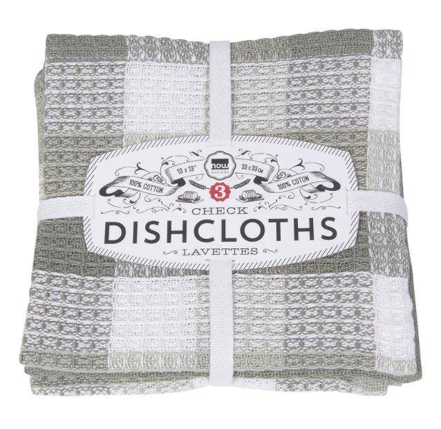Danica Check Dishcloths S/3 - Bear Country Kitchen