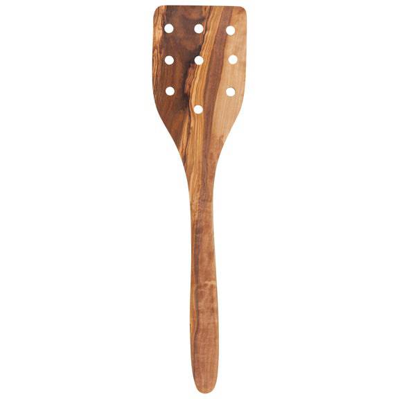 Danica Heirloom Olive Wood Strainer Spatula - Bear Country Kitchen