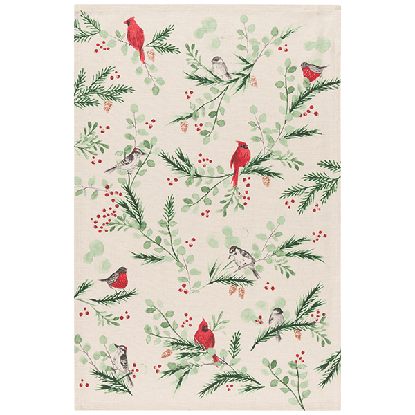 Danica Now Design Printed Dishtowel - Forest Birds - Bear Country Kitchen