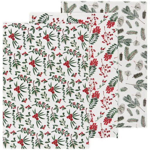 Danica Now Design Set of 3 Floursack Winterberry - Bear Country Kitchen