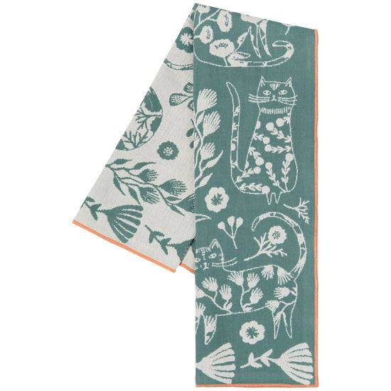 Danica Studio Double Cloth Dishtowel Catbloom - Bear Country Kitchen