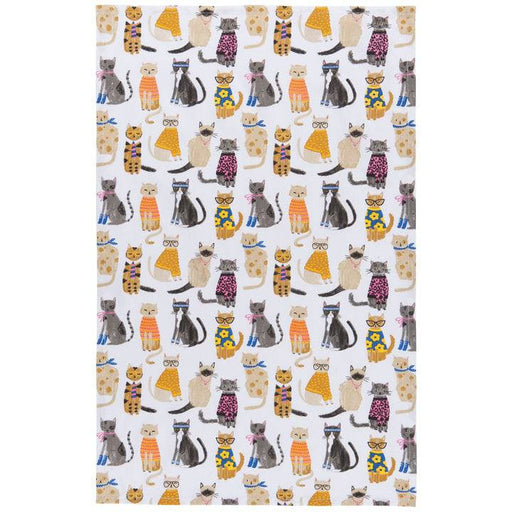 Danica Jubilee Printed Dishtowel Feline Fine - Bear Country Kitchen