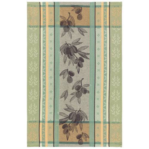 Danica Now Design Jacquard Towel  Olives - Bear Country Kitchen