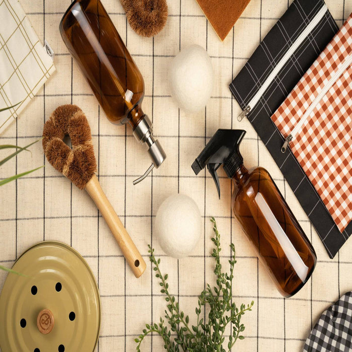 Again Amber Glass Soap Pump Bottle - Bear Country Kitchen