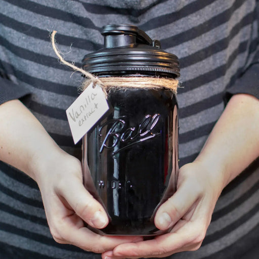 ReCapMason Jars Pour Cap - Wide Mouth Black - Bear Country Kitchen