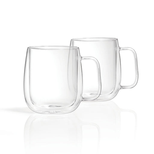 Ricardo Double Wall Glass Mugs Set Of 2 - Bear Country Kitchen