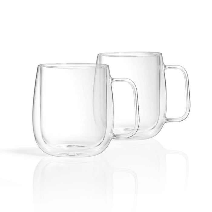 Ricardo Double Wall Glass Mugs Set Of 2 - Bear Country Kitchen