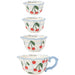 Danica Jubilee Set Of 4 Ceramic Measuring Cups Very Cherry - Bear Country Kitchen