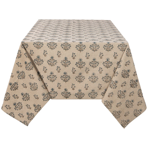 Danica Heirloom Block Print Tablecloth Clematis  152 x 228CM - Bear Country Kitchen