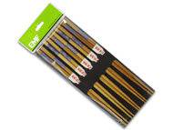 EMF Chopstick  "Blue/Wood" Set/ 5 - Bear Country Kitchen