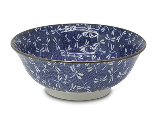 EMF Japanese Porcelain Ramen Bowl Blue Dragonfly 8" - Bear Country Kitchen