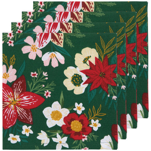 Danica Now Designs Set Of 4 Napkins Amaryllis - Bear Country Kitchen