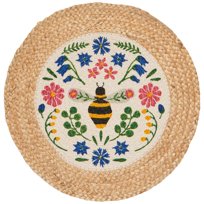 Danica Now Designs Braided Placemat Bee Garden - Bear Country Kitchen