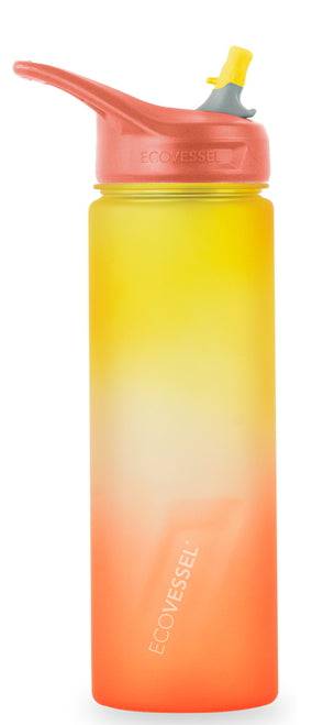 Eco Vessel Wave Sports Water Bottle With Silicone Straw - Bear Country Kitchen