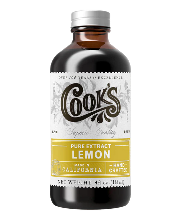 Cook's Pure Extract Lemon 4oz - Bear Country Kitchen