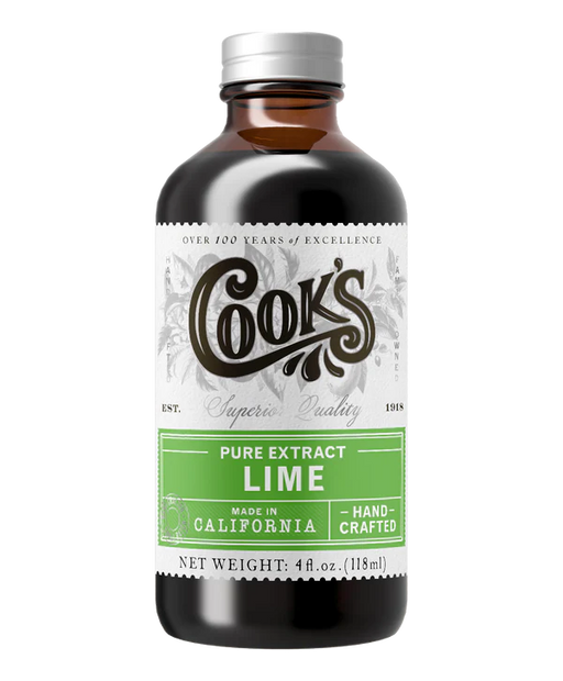 Cook's Pure Extract Lime 4 oz - Bear Country Kitchen