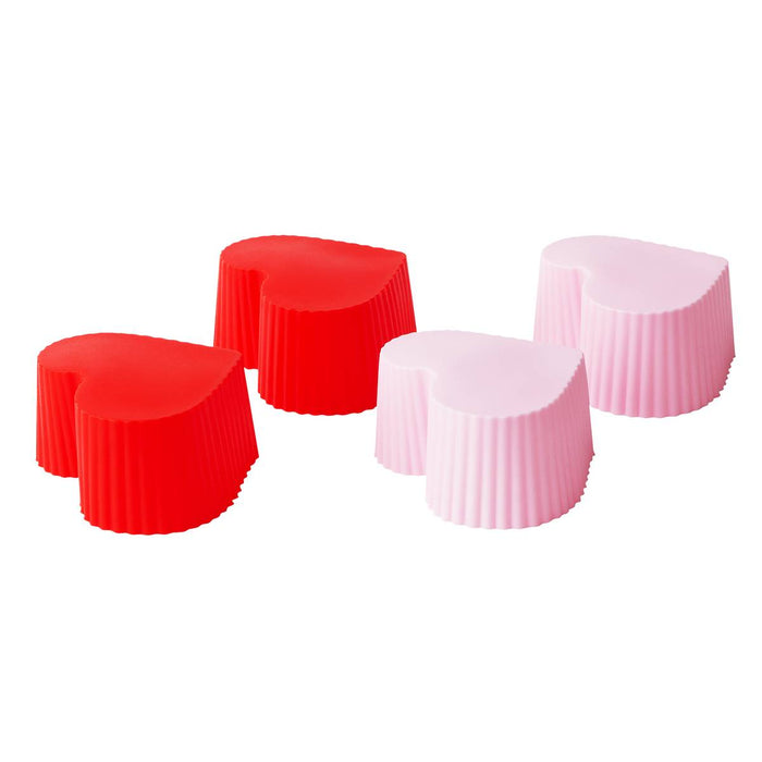 Bakelicious Silicone Baking Cups Hearts - Bear Country Kitchen