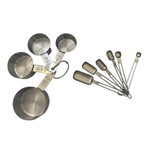Foxrun Stainless Steel Measuring Cup & Spoon Set 10 Piece - Bear Country Kitchen
