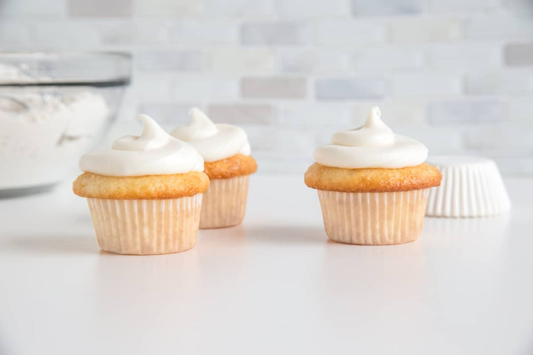 75 Mini Baking Cups White - Bear Country Kitchen