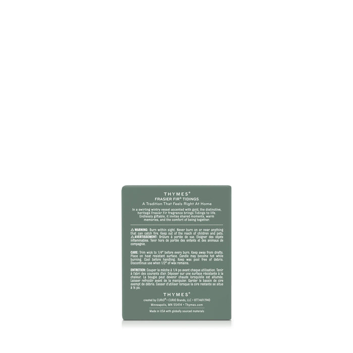 Thymes Frasier Fir Tidings Boxed Candle 13oz