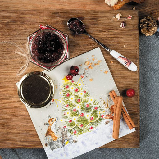 Wrendale Luncheon Napkins Oh Christmas Tree - Bear Country Kitchen