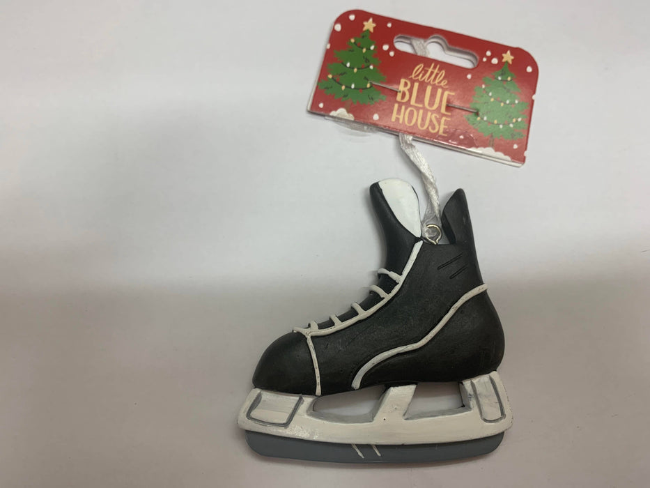 Little Blue House Christmas Ornament Ice Hockey Skate - Bear Country Kitchen