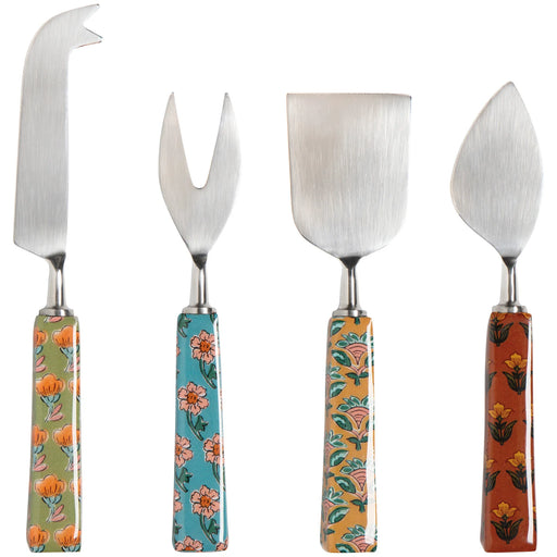 Danica Heirloom Set Of 4 Cheese Knives Mosaic - Bear Country Kitchen
