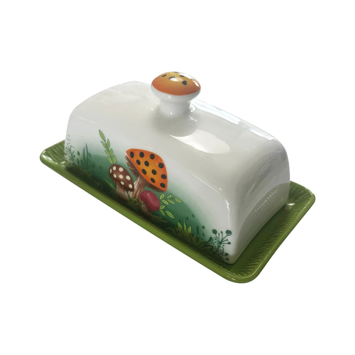 Foxrun Ceramic Butter Dish Mushroom - Bear Country Kitchen