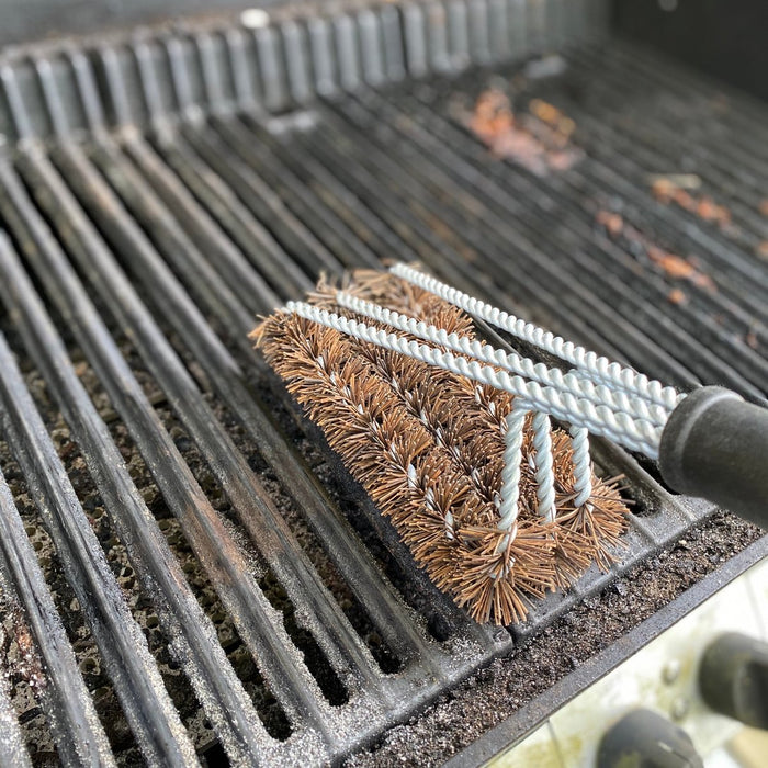 Outset Coconut Bristle 3 Headed Grill Brush