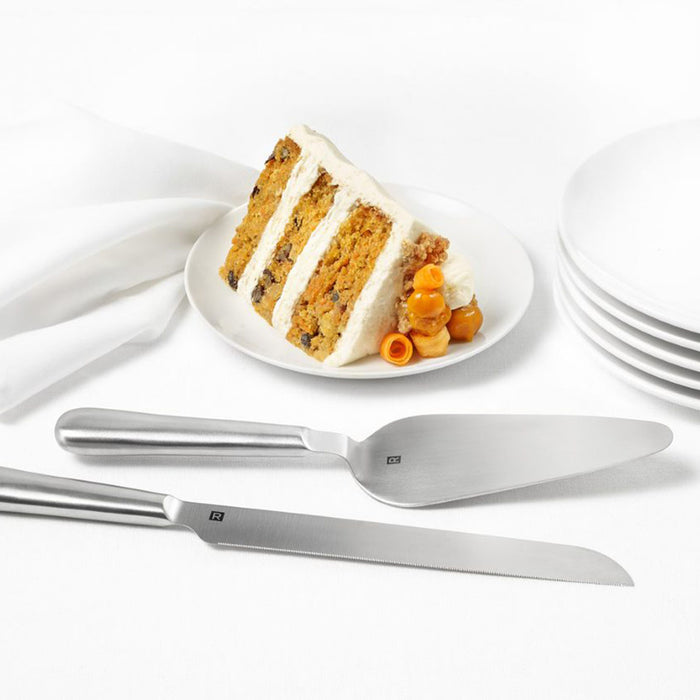 Ricardo Stainless Steel Cake Knife & Server Set - Bear Country Kitchen