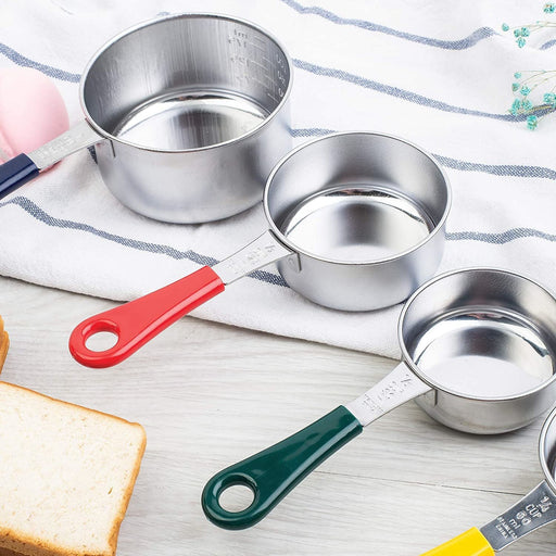 Foxrun Stainless Steel Measuring Cup Set Of 4 Colored Handle - Bear Country Kitchen