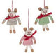 Abbott Ornament Felted Mouse In Sweater - Bear Country Kitchen