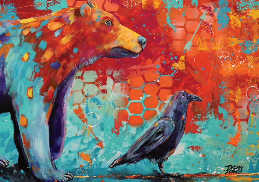 Incognito Card Bear & Raven - Bear Country Kitchen