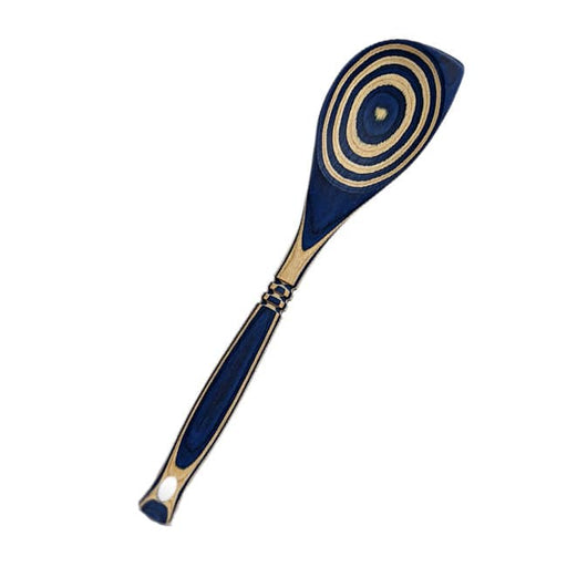 Island Bamboo Pakkawood Corner Spoon Blue 30CM - Bear Country Kitchen