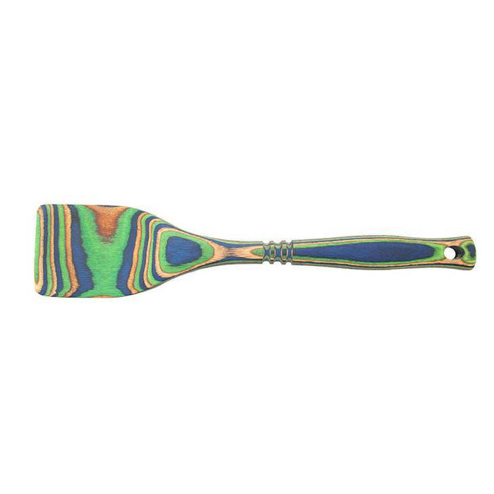 Island Bamboo Pakkawood Spatula Peacock 30CM - Bear Country Kitchen