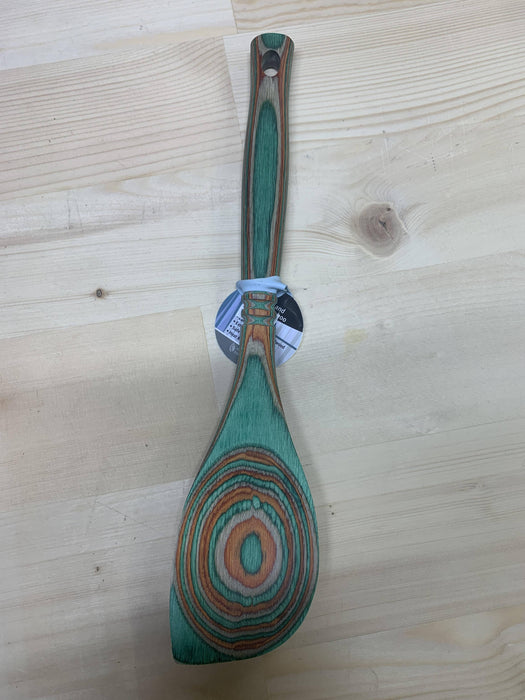 Island Bamboo Pakkawood Corner Spoon Mint 30CM - Bear Country Kitchen