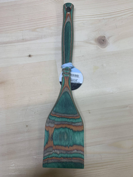 Island Bamboo Pakkawood Spatula Mint 30CM - Bear Country Kitchen