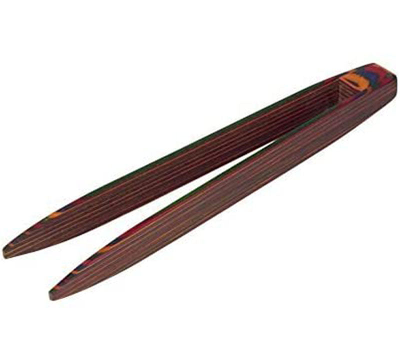 Island Bamboo Pakkawood Toast Tongs Rainbow 23.5CM